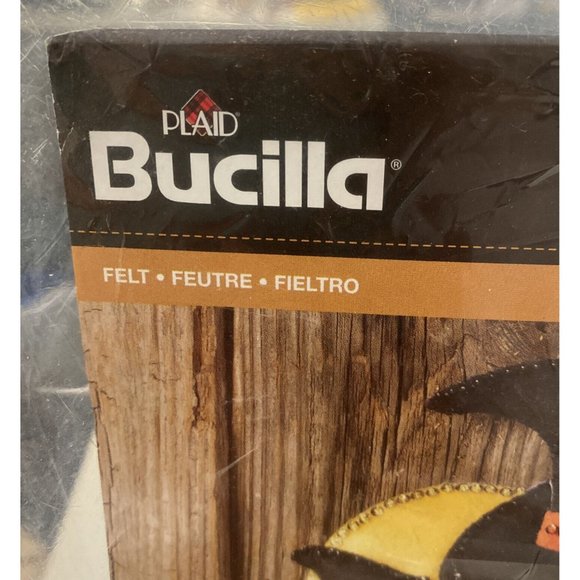 Bucilla "Witches Brew" Felt Halloween Wreath Kit~86563 Cat Pumpkin Frog New - Picture 3 of 6